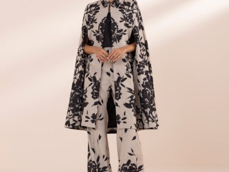 Monochrome  24-2 Piece - Printed Silk Suit - U2Tsl24V43Uc For Cheap