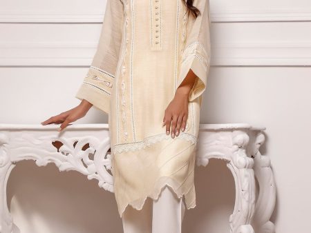 Casual Pret - Kora Cotton Shirt With Fabric Manipulation Online