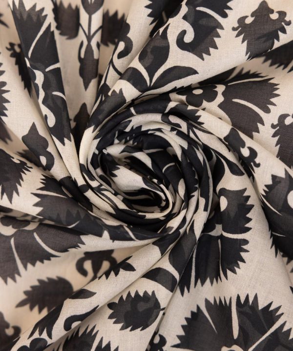 Monochrome  24-Printed Voile Dupatta - 00U1Ddy24V42 Online Sale