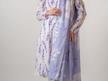 Unstitched Vol Ii  24 Lavender 3 Piece-U00420-999-Wht Online Sale