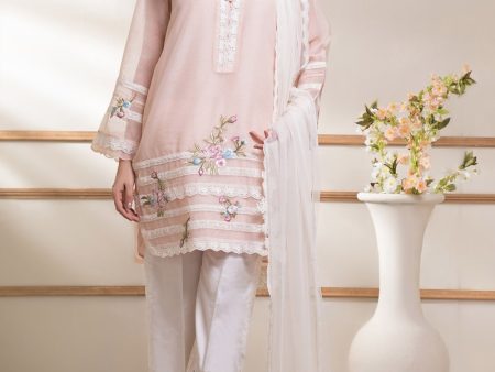 Casual Pret - Khadi Net Embroidered Shirt Online now