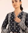 Monochrome  24-3 Piece - Printed Lawn Suit - U3Pebw24V416 Online Hot Sale