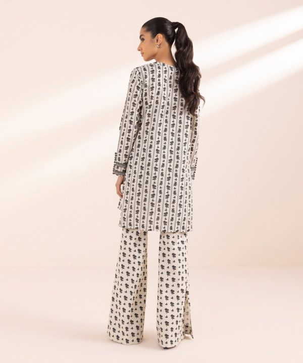 Monochrome  24-2 Piece - Printed Lawn Suit - 0U2Tbw24V43B Cheap