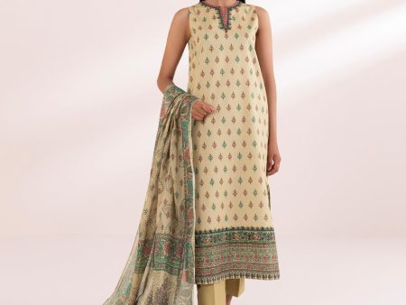 3 Piece - Embroidered Lawn Suit-0U3Pedy24V44 Fashion