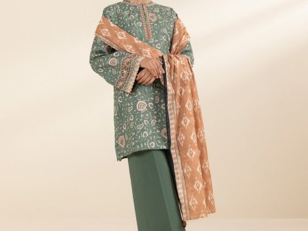 3 Piece - Embroidered Lawn Suit-0U3Pdy24V428 Fashion