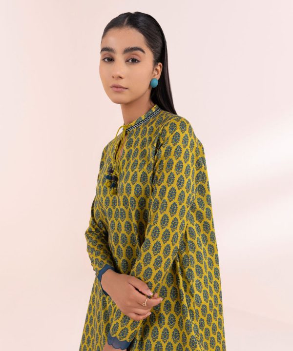 Printed Lawn Shirt-00U1Sdy24V44 For Cheap