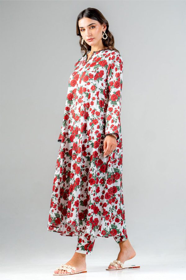 Unstitched  24 - Roses Are Red 2 Piece Online Hot Sale