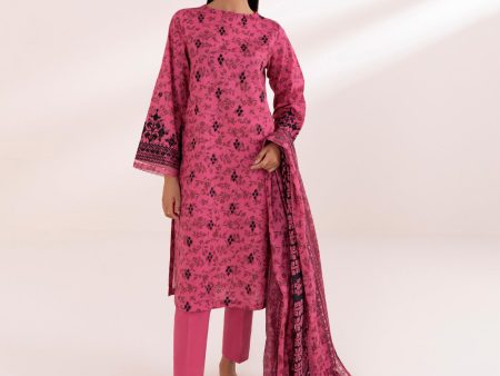 3 Piece - Embroidered Lawn Suit-Pedy24Dfv416 Discount