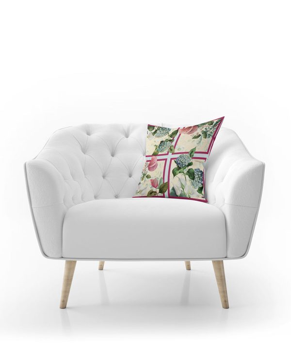 Cushions  24-Floral Frames - Cushion Cover - Htcudp400400-Sqr-Mul on Sale