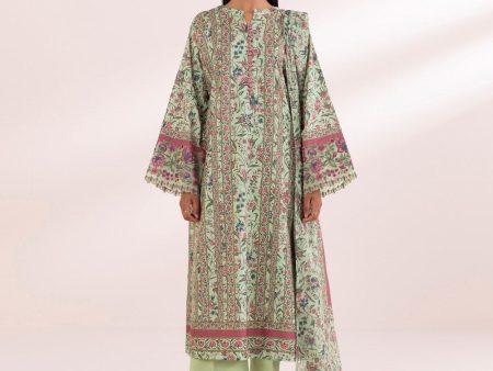 3 Piece - Embroidered Lawn Suit-0U3Pedy24V45 Supply