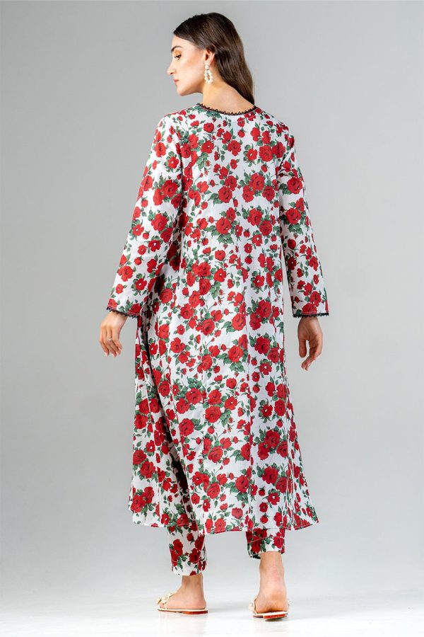 Unstitched  24 - Roses Are Red 2 Piece Online Hot Sale