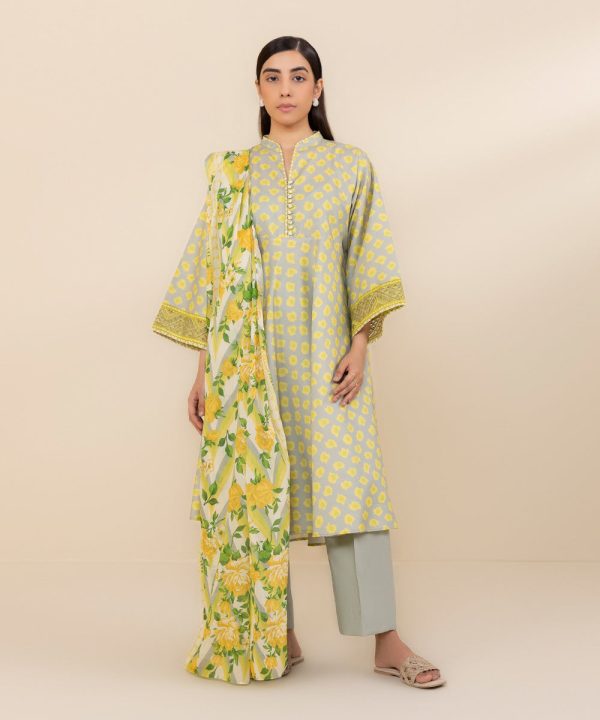 3 Piece - Embroidered Lawn Suit-0U3Pdy24V426 Hot on Sale