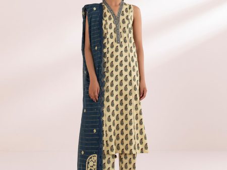 3 Piece - Embroidered Lawn Suit-3Pest24V43Uc on Sale