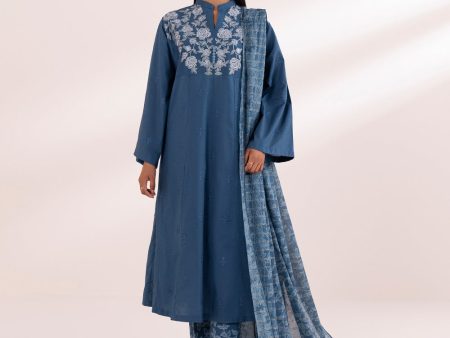 3 Piece - Embroidered Lawn Suit-0U3Pesg24V45 For Sale