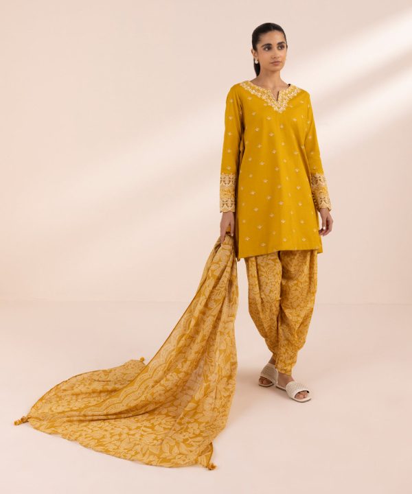 3 Piece - Embroidered Lawn Suit-U3Pedy24V413 Online Sale