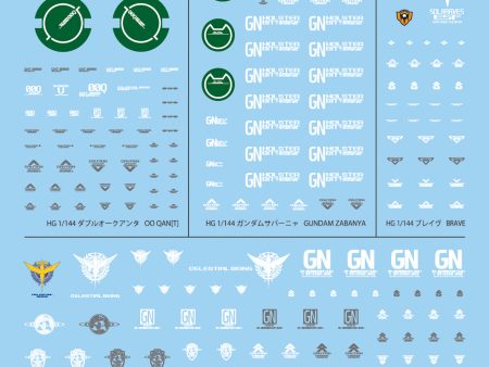 Pre-Order by 11 29 2024 Gunpla: Decal - Gundam 00 GD-127 Mobile Suit Gundam 00 The Movie Multiuse 1 Decals Bag (6) Online Sale